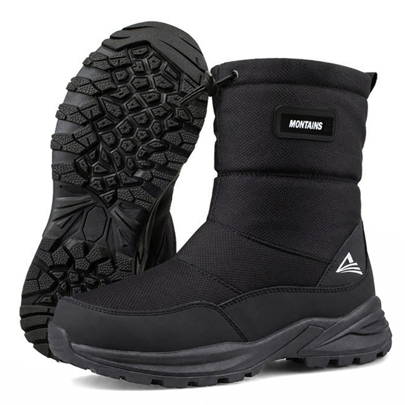 Men'S Shoes Water Resistant - Зимние сапоги для мужчин, утепленные мехом,