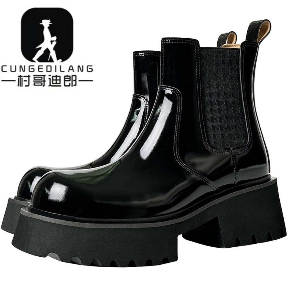 Men'S Shoes With Height Increase - Зимние мужские ботинки челси на невидимом