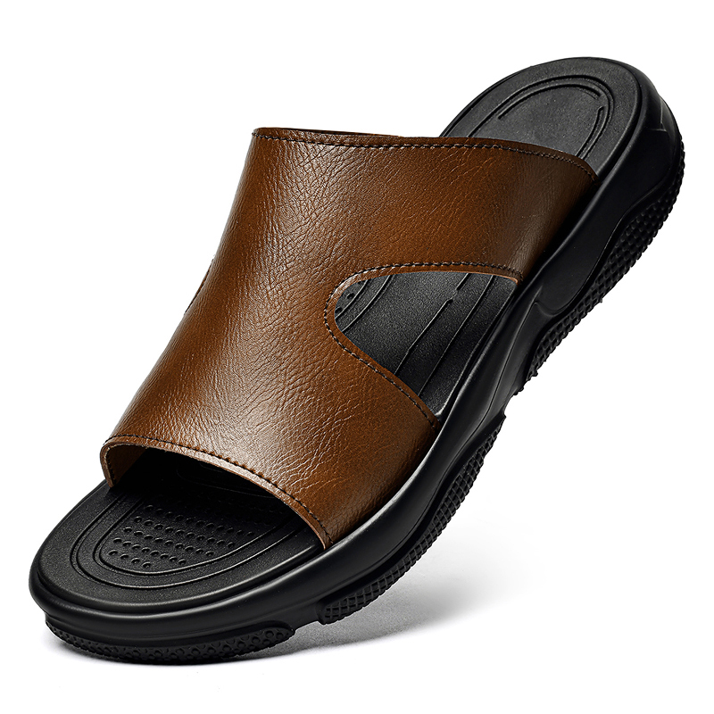 Мужские кожаные сандалии-шлепа – обзор и цена Men'S Shoes Hey Dude