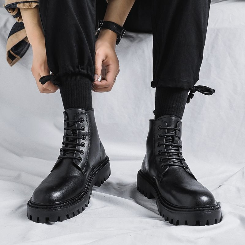 Мужские высокие кожаные ботинк – обзор и цена Men'S Shoes With Height Increase