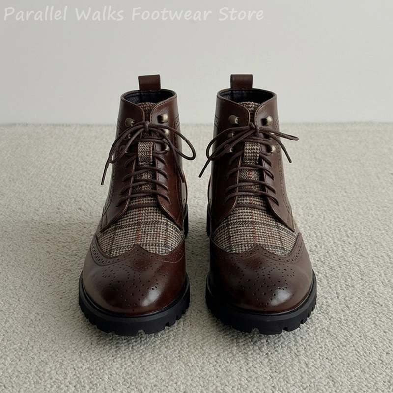 Мужские ботинки в клетку из тв – обзор и цена Men'S Shoes Smart