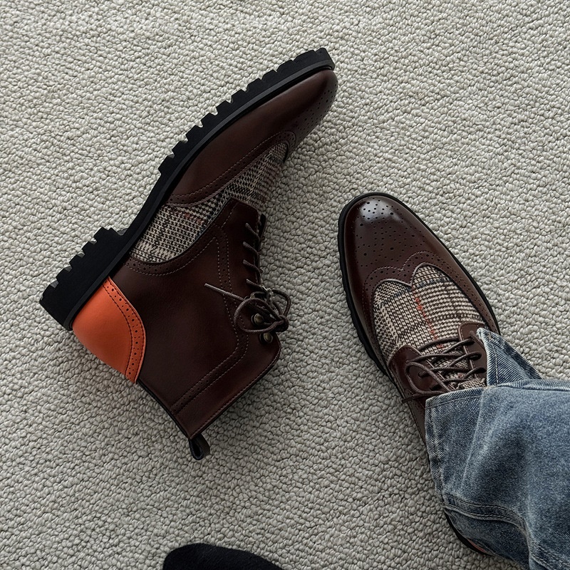 Мужские ботинки в клетку из тв – обзор и цена Men'S Shoes Smart