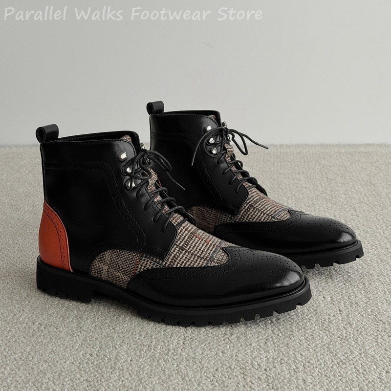 Мужские ботинки в клетку из тв – обзор и цена Men'S Shoes Smart