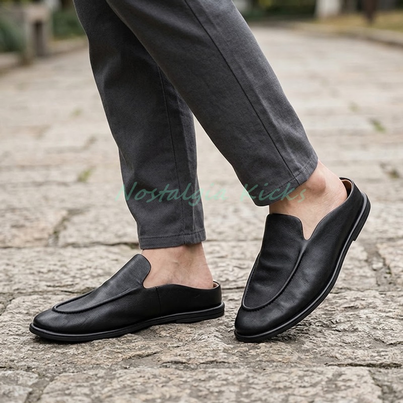 Мужские кожаные мюли без задни – обзор и цена Men'S Shoes Smart