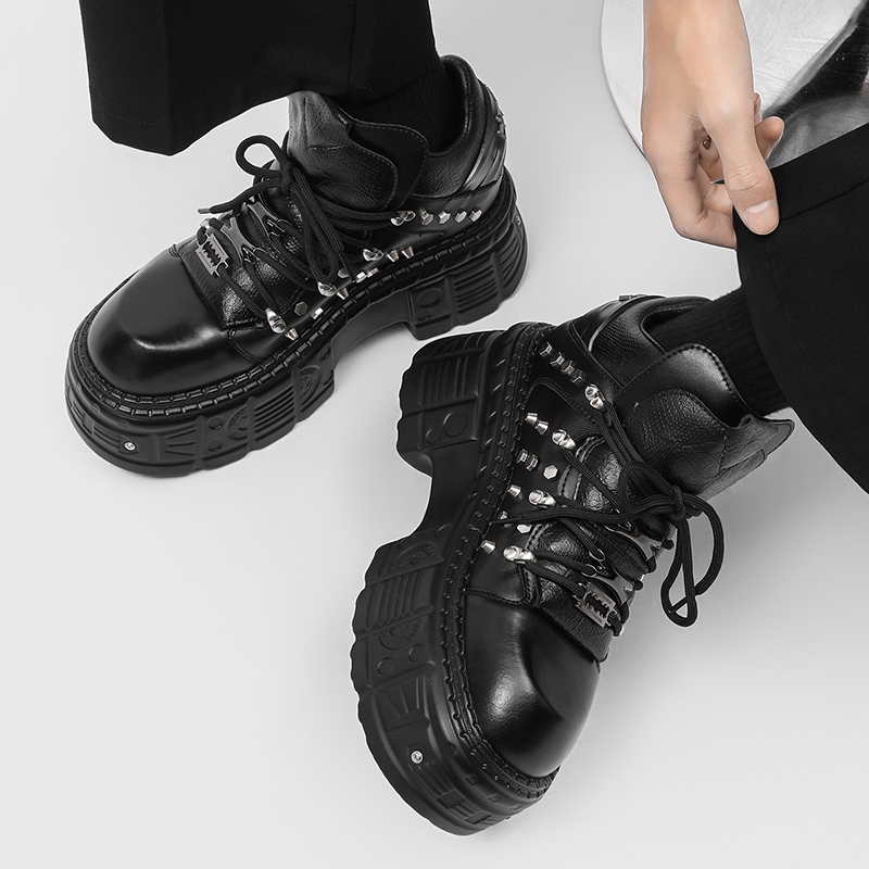 Новые готические панк-ботинки  – обзор и цена Men'S Shoes With Height Increase