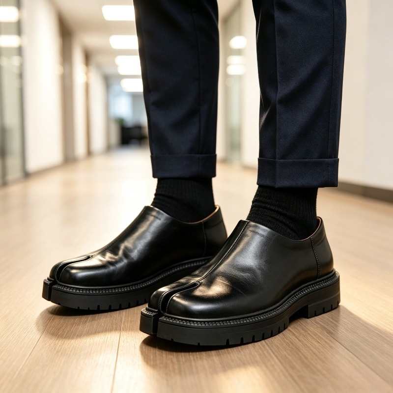 Мужские кожаные лоферы с разде – обзор и цена Men'S Shoes Hey Dude
